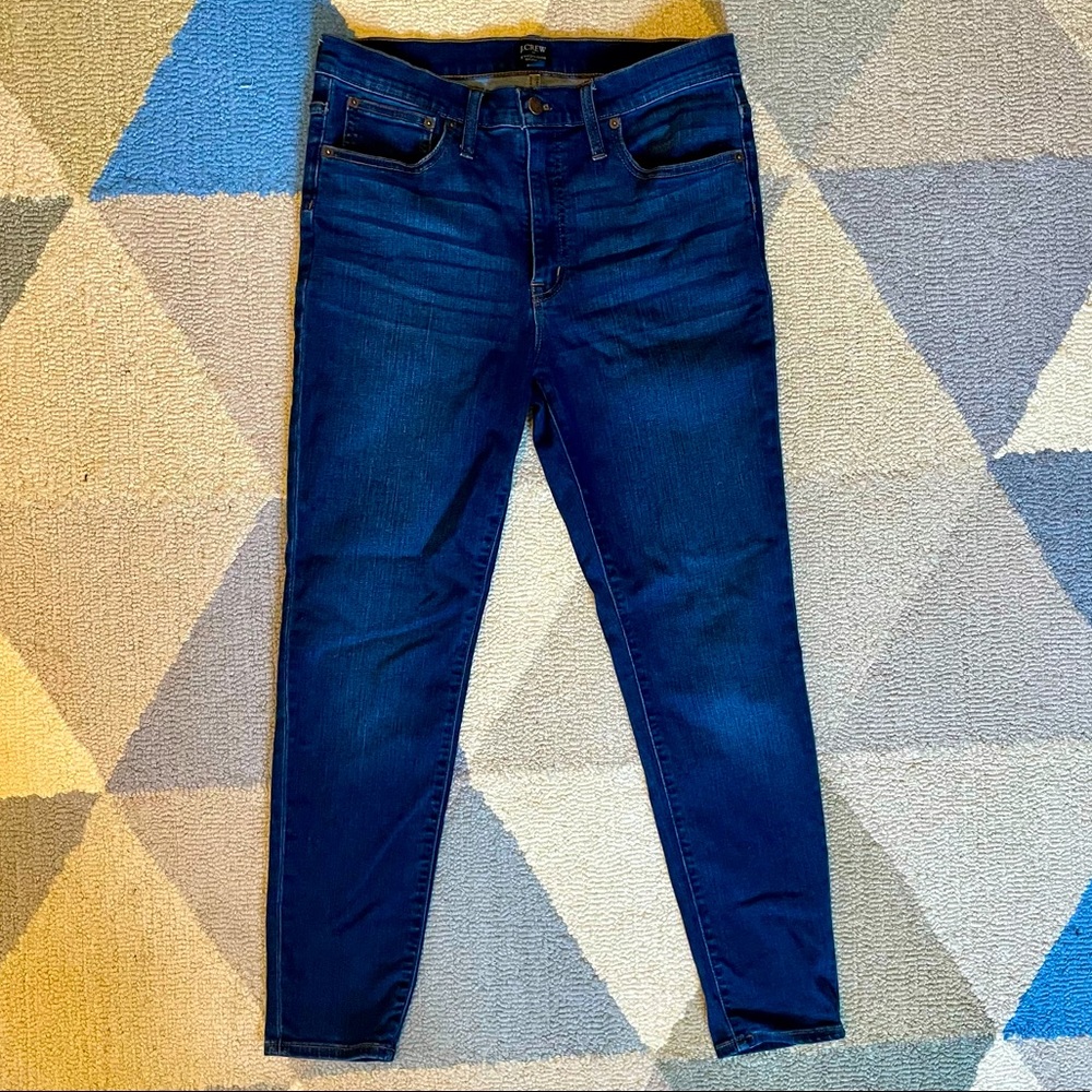 J Crew 9” high rise skinny jeans size 30